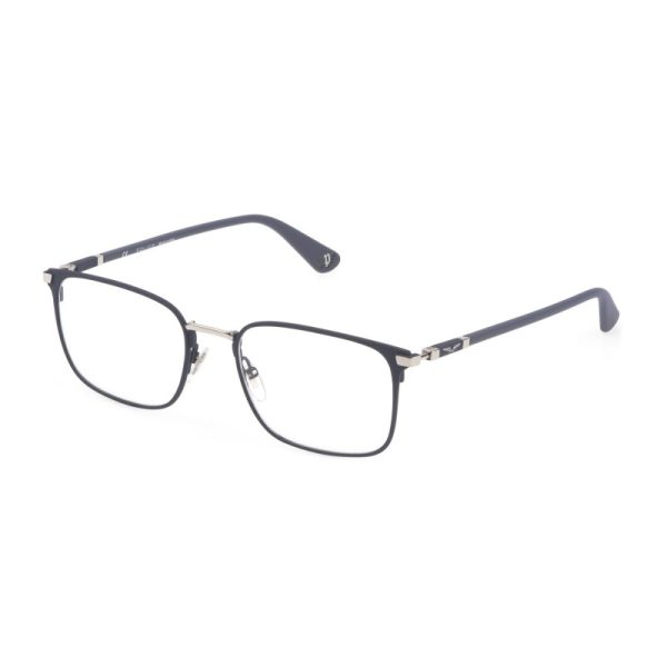 Police Crossroads 1 VPLE96 is a bold and modern full-rim eyeglass frame for men. Crafted from durable acetate with a minimalist design, it delivers a confident look and all-day comfort. Now available at Central Optical, Karachi.